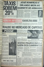 Página do jornal Correio do Ceará de março de 1974