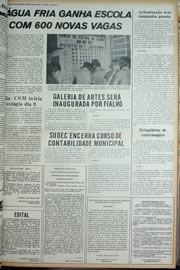 Página do jornal Correio do Ceará de março de 1974