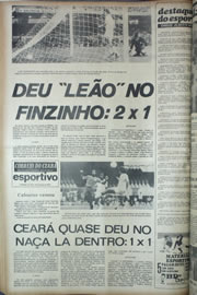 Página do jornal Correio do Ceará de março de 1974