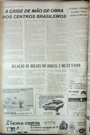 Página do jornal Correio do Ceará de março de 1974