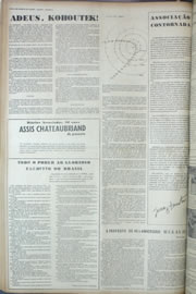 Página do jornal Correio do Ceará de março de 1974