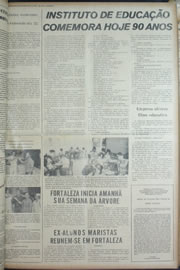 Página do jornal Correio do Ceará de março de 1974