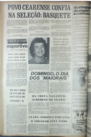 Página do jornal Correio do Ceará de março de 1974
