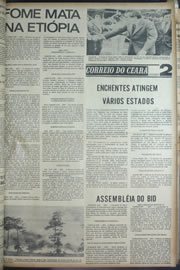 Página do jornal Correio do Ceará de março de 1974
