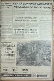 Página do jornal Correio do Ceará de março de 1974
