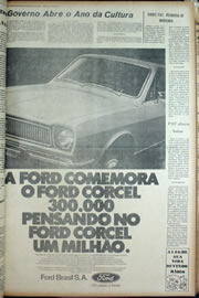 Página do jornal Correio do Ceará de março de 1974