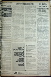 Página do jornal Correio do Ceará de março de 1974