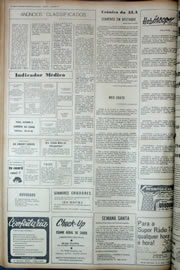 Página do jornal Correio do Ceará de março de 1974