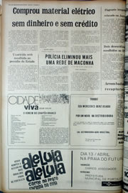 Página do jornal Correio do Ceará de março de 1974