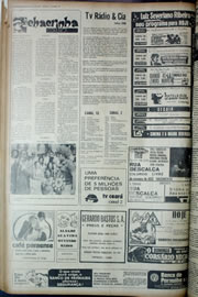 Página do jornal Correio do Ceará de março de 1974