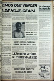 Página do jornal Correio do Ceará de março de 1974