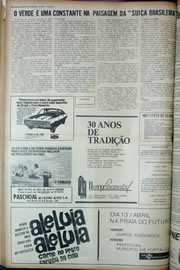 Página do jornal Correio do Ceará de abril de 1974