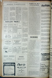Página do jornal Correio do Ceará de abril de 1974