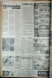Página do jornal Correio do Ceará de abril de 1974