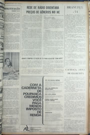 Página do jornal Correio do Ceará de abril de 1974