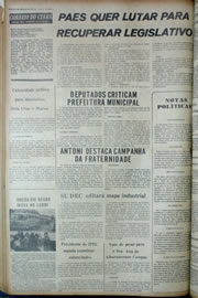 Página do jornal Correio do Ceará de abril de 1974