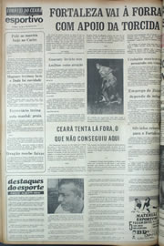 Página do jornal Correio do Ceará de abril de 1974