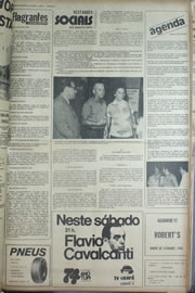 Página do jornal Correio do Ceará de abril de 1974