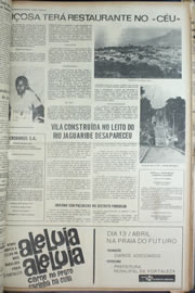 Página do jornal Correio do Ceará de abril de 1974