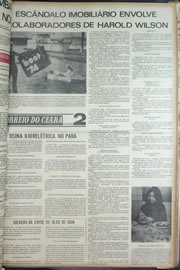 Página do jornal Correio do Ceará de abril de 1974