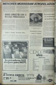 Página do jornal Correio do Ceará de abril de 1974