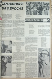 Página do jornal Correio do Ceará de abril de 1974