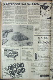 Página do jornal Correio do Ceará de abril de 1974