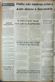 Página do jornal Correio do Ceará de abril de 1974