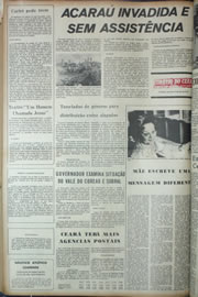 Página do jornal Correio do Ceará de abril de 1974