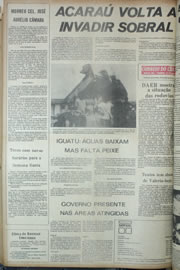 Página do jornal Correio do Ceará de abril de 1974