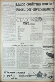 Página do jornal Correio do Ceará de abril de 1974