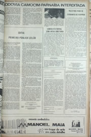 Página do jornal Correio do Ceará de abril de 1974