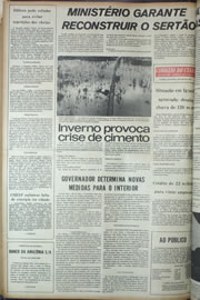 Página do jornal Correio do Ceará de abril de 1974