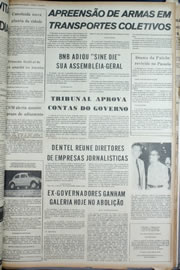 Página do jornal Correio do Ceará de abril de 1974