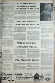Página do jornal Correio do Ceará de abril de 1974