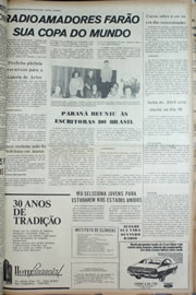 Página do jornal Correio do Ceará de abril de 1974