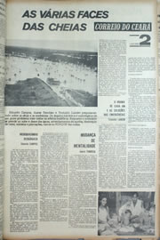 Página do jornal Correio do Ceará de abril de 1974