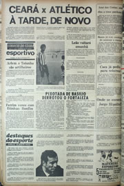 Página do jornal Correio do Ceará de abril de 1974
