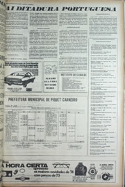 Página do jornal Correio do Ceará de abril de 1974