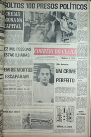 Página do jornal Correio do Ceará de abril de 1974