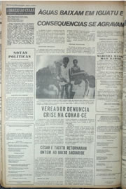Página do jornal Correio do Ceará de abril de 1974