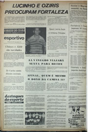 Página do jornal Correio do Ceará de abril de 1974
