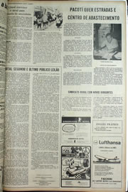 Página do jornal Correio do Ceará de julho de 1974