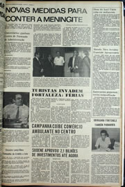 Página do jornal Correio do Ceará de julho de 1974
