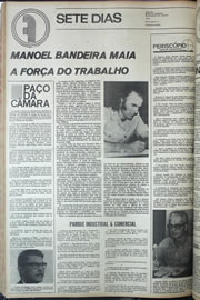 Página do jornal Correio do Ceará de julho de 1974