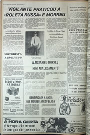Página do jornal Correio do Ceará de julho de 1974