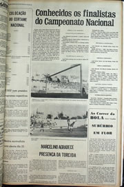 Página do jornal Correio do Ceará de julho de 1974
