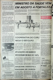 Página do jornal Correio do Ceará de julho de 1974