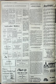 Página do jornal Correio do Ceará de julho de 1974
