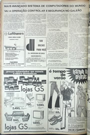 Página do jornal Correio do Ceará de julho de 1974